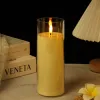 The new led electronic candle lamp can remain constantly lit and flash. It is suitable for wedding and home healing decoration, charging, remote control, and electronic wax Specification image